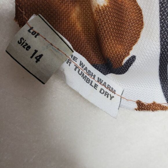 VINTAGE 70s maxi dress ruffle‎ sleeveless brown floral L - Picture 4 of 12